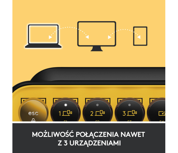 LOGITECH POP KEYS Black & Yellow US INTL - 716616 - zdjęcie 11